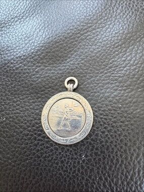 Vintage Sterling Silver Medallion Or Tennis Fab